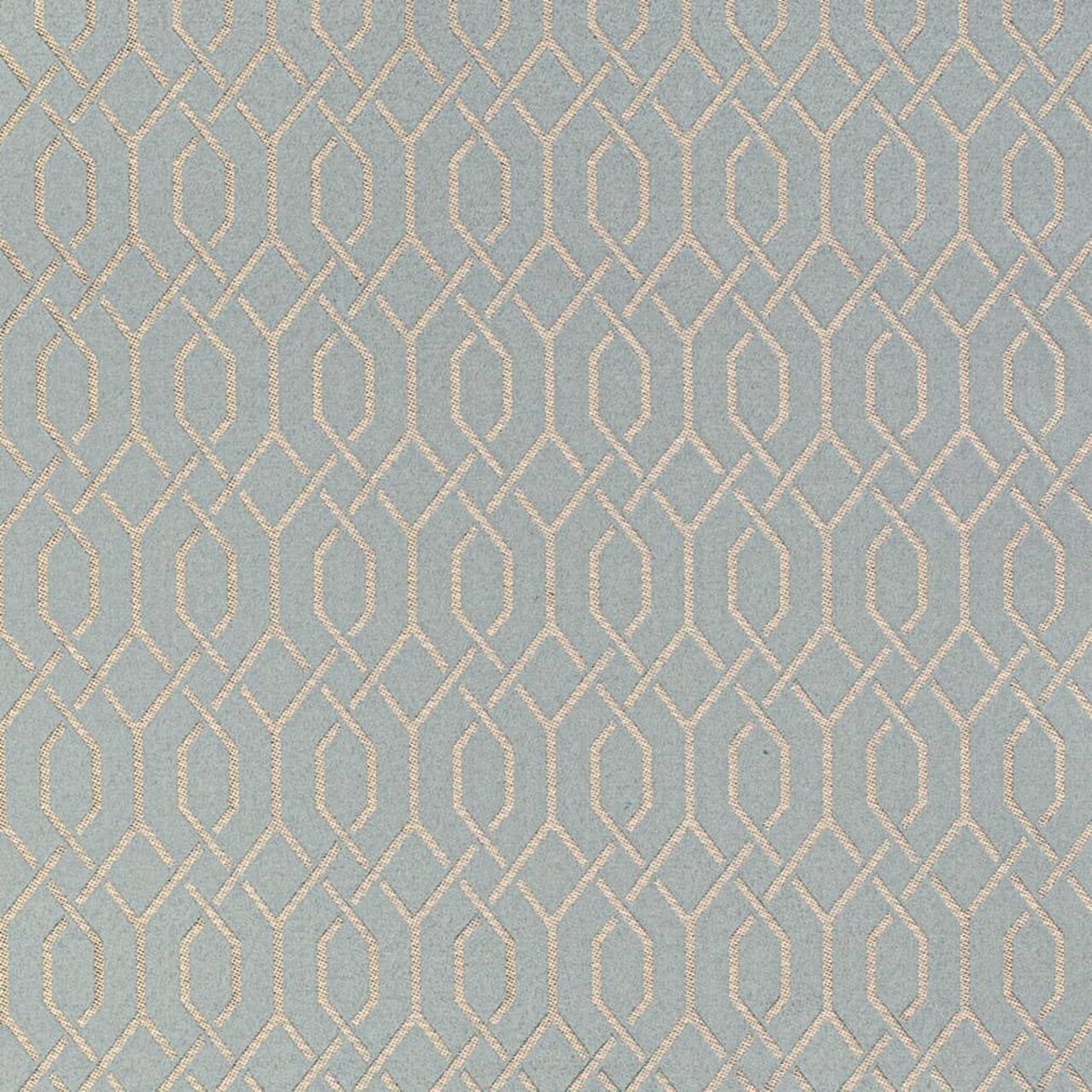 Aqua Abstract Geometric Woven Pattern Upholstery Fabric by The Yard - SKU: Paris Seamist
